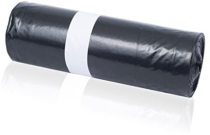 KK Verpackungen 200 Müllsäcke 240 Liter | extra stark & reißfest | 20 Rollen | 600 + 400 x 1250 mm | LDPE Folie | 70 µ