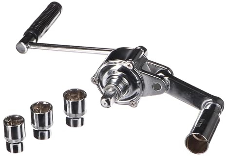 SIXTOL Mechanic Torque 2 | multiplicador de par 1:16 | Llave de Impacto Manual | 1000 NM | Set con Vasos 17/19/21 mm