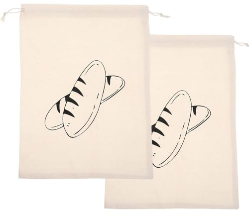 2 Pack Bread Bags for Homemade Bread, Keep Bread Fresh Storage Solution, Large Bread Storage Bags with Secure Closure, Ideal for Sourdough and Artisan Loaves