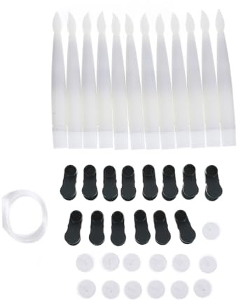 NUOBESTY 12sets Candele Led Galleggianti Fiamma Con Clip Per Candele Led Affusolate Batteria Tremolanti Per Decorazioni Festive Fiamma Per