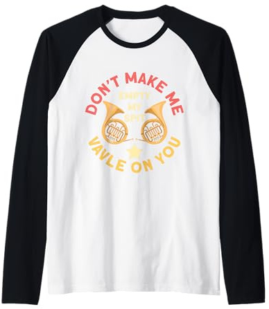 French Horn Musiker Kleidung Frauen Männer Raglan