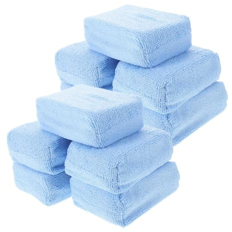 Ciieeo 10 Pezzi Tampone Per La Pulizia Dell'auto Pad Tampone Per Auto Accessori Per La Pulizia Dell'auto Applicatore Di Cera Per Dettagli Sky-blue