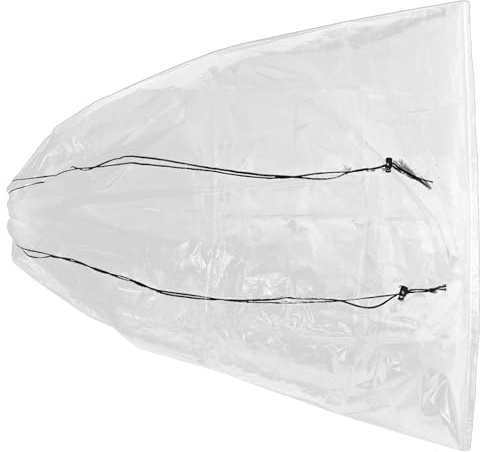 SEWACC Couverture de Protection Hivernale pour Plantes d'Extérieur 80X100 CM en PE Transparent Paquet Résistant Gel et à la Pluie Protection Efficace Contre Le Gel pour Arbustes et