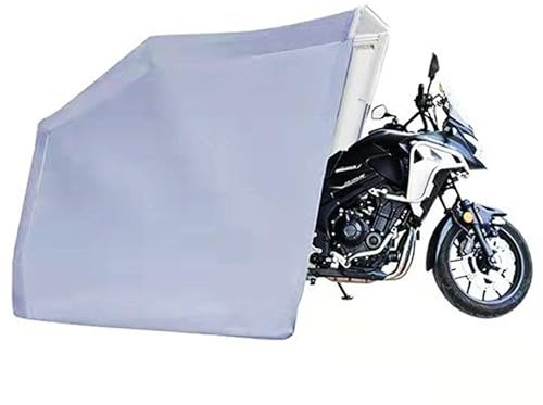 Tenda da garage per moto, idraulica retrattile, portatile, per proteggere scooter e biciclette