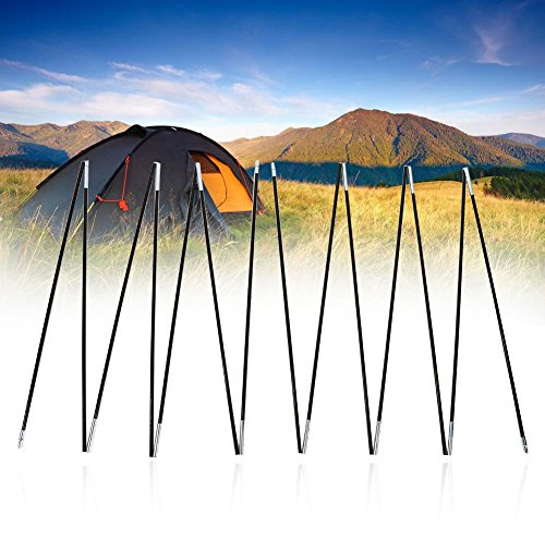 Aramox Zeltstangen 2 Sets 7 Sektionen Teleskop Für Zelt Tarp Camping