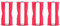 Zerone Tragbare 4 Stück 4AAA auf C Größe Parallel Batterie Konverter Adapter Halter Hüllen Box Rot TV Video Home Audio