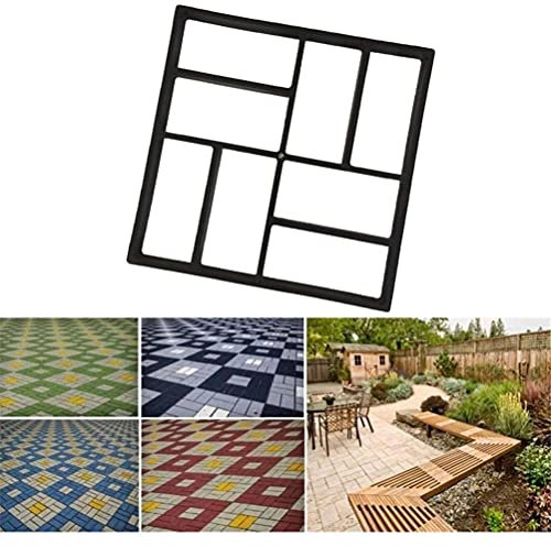 1 Pieza Molde de Pavimentación, Molde de Cemento, Molde para Camino de piedra Jardín Decoración, Material de Resina de Plástico y PP, para Hacer Pavimentos, Suelos de Jardín, Caminos