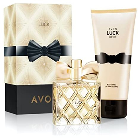 AVON Set Luck Eau de Parfum 50ml Bodylotion 150ml im Geschenkkarton für Damen