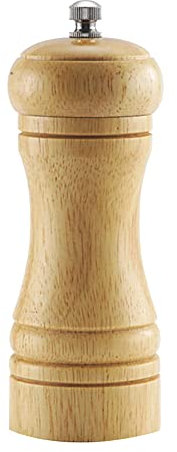 HugeDE Manual Wooden Pepper Mills Shaker Salt and Pepper Grinders Set Adjustable Coarseness Pepper Mill Refillable Salt Grinder with Ceramic Rotor Log Color