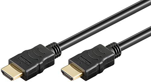 goobay 61150 High-Speed HDMI Kabel mit Ethernet / 4K Ultra HD und ARC/für Monitore, PS5 und Xbox / 1M