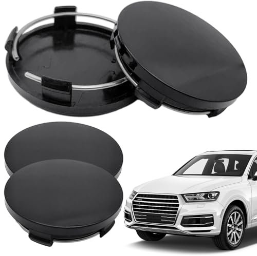 Lithyc 4 Tapacubos - Tapas Centrales para Llantas - Tapacubos Universal para Rueda - de DiáMetro Exterior de 60 Mm de DiáMetro Interior de 56 Mm Accesorios para AutomóViles (Color Plateado)