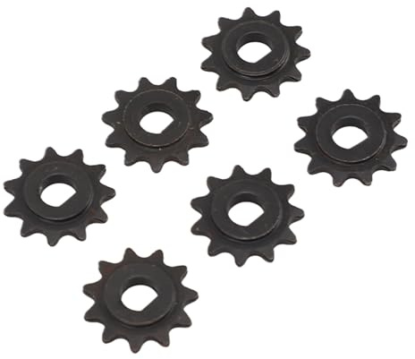 Pignon de Chaîne 11T, 6 Pièces 25H 11 Dents Pignon de Moteur 8mm en Acier Moteur de Scooter électrique Pignon de Moteur Roue de Chaîne avec Trou de Montage en Forme de D pour