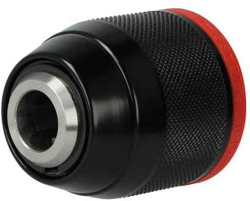 vhbw Schnellspannbohrfutter kompatibel mit Metabo SBE 760, SBEV 1300-2, SBEV 1100-2, SBEV 1000 Akku Bohrschrauber, Bohrmaschinen Rot Schwarz