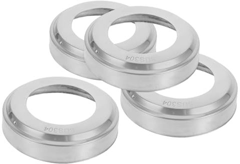 Levemolo 4pcs Stainless Steel Pool Ladder Escutcheons Covers Round Handrail Covers for Inground Pool