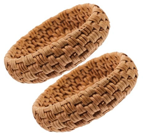 SHERCHPRY 2stücke Retro Rattan Armbänder Handgewebte Leichte Holzarmreifen Für Sommer Strand Und Täglichen Gebrauch Für Stylisches Layering Und Individuellen Schmuck