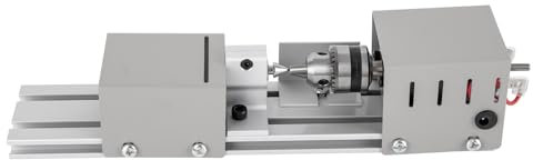 Mini tornio 95 W regolabile 7 velocità in metallo 4000-9000 giri/min per scolpire, macinare e tagliare piccoli legni quadrati o cilindrici