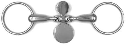 Equine Smile ES0075 Gebiss Zungenstreckertrense Zungenstreckergebiss Wassertrense mit Zungenlöffel aus Edelstahl Gebissstärke 19 mm (12.5 cm)