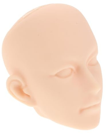 Sosoport Anziehpuppenkopf Puppenherstellungsköpfe Puppenbastelkopf Puppenkopf Schlüsselanhänger Babypuppenköpfe Bastelübungskopf Trainingskopf Puppenköpfe Zum Basteln Üben