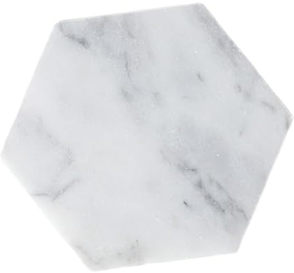 PRETYZOOM 1pezzi Sottobicchiere in Per Tazze e Resistente Al Portabicchieri Per Decorazione Cucina Casa Bianco