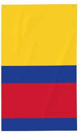 Bandera de Colombia para exteriores, decorativa, para todas las estaciones, patrón de una sola cara, patio, porche