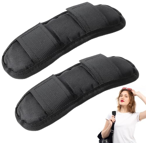 Omnikryp 2 Pcs Correa de Hombro Acolchada, Almohadilla para Correa de Bolsa | Almohadillas, de Hombro, para Bolso, Almohadilla Correa, Cámara Mochila,Desmontables y Reemplazables, Anti Slip