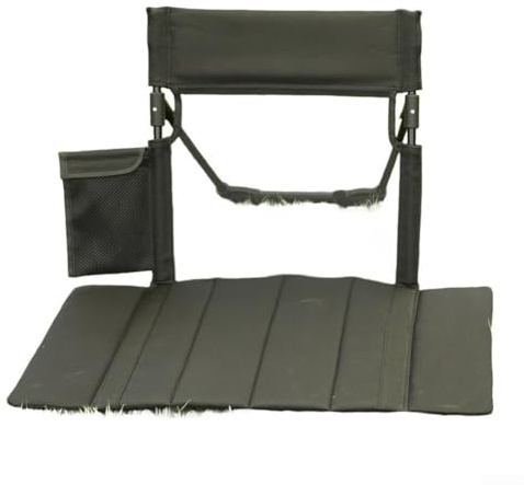 Coussin de chaise de plage pliable d'extérieur avec dossier respirant et poche de rangement latérale, cadre en alliage d'aluminium léger et support en mousse épaisse pour camping, bord de piscine