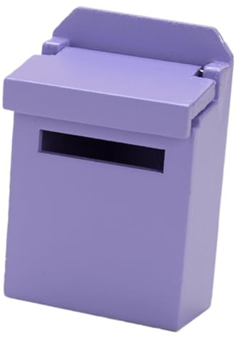 KIXZSAZ Boîte pour aux Lettres Miniature en Bois pour Maison de poupée (échelle 1/12), idéale comme Cadeau d'anniversaire pour Enfants. , Violet , 4.2 x 2. x 6.4 cm