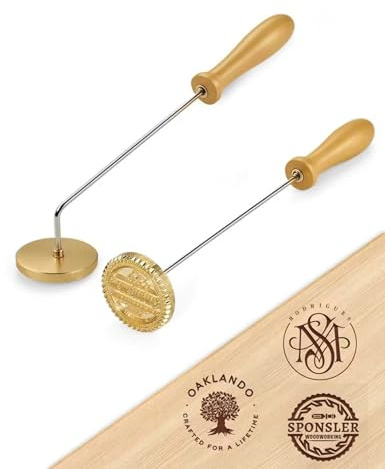 Personalisiertes Brandeisen – Personalisieren Sie Holz, Leder und mehr mit Ihrem Logo oder Namen, langlebiges elektrisches Metallbrandeisen für Holzbearbeitung, Grillen, Geschenke und Handwerk