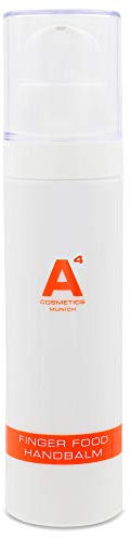 A4 - FINGER FOOD Hand Balm | Anti-Aging Handcreme | Handpflege auf Basis natürlicher Öle, Intensivpflege schützt trockene Hände, reduziert Falten (50ml)