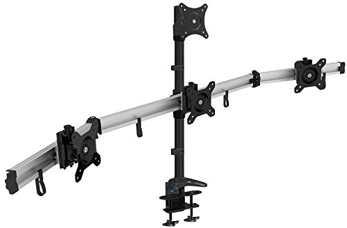 HFTEK - vierfach-Monitorarm - Tischhalterung für 4 Bildschirme von 15 – 27 Zoll mit VESA 75/100 - (MP234C-L)