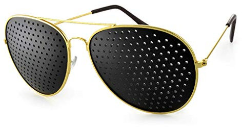 GUKOO Sténopé yeux Lunettes Sténopéïques soin de la vue Soulager Fatigue