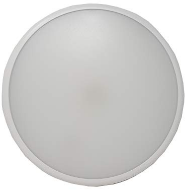 UKEW 22W LED Flush Ceiling Light - Surface Mount Slimline Round IP65 Waterproof 40mm 2000lm Bright Lighting - Bulkhead for Bathroom, Kitchen, Hallway, Outside Porch (Daylight 6500K)