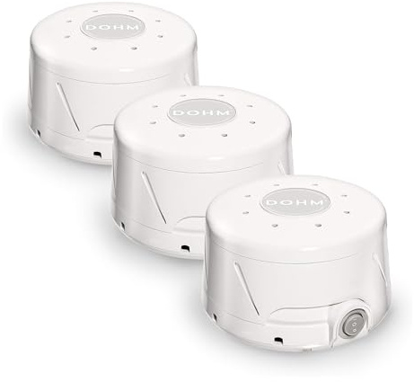 Yogasleep Dohm Classic (3 Pack) The Original White Noise Sound Machine, Soothing Natural Sounds from a Real Fan, Sleep Therapy for Adults & Baby, Noise Cancelling for Office Privacy & Meditation
