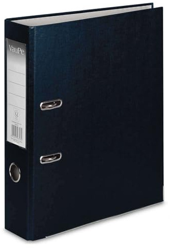 Office CEN A4 75mm Lever Arch File Black, Metal Edge, Strengthened, Large | Lever arch folder, document archive storage, colour coding, wide spine, easy filing, office, school, home