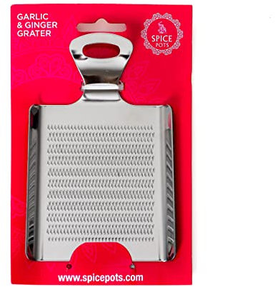 Spice Pots Garlic and Ginger Grater - Stainless Steel Curry Cooking Grater