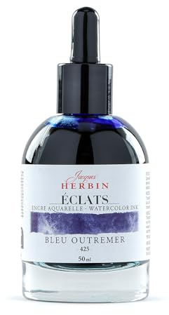Jacques Herbin 16425TAMZ Aquarelltinte Kalligraphie 50ml Ultramarinblau