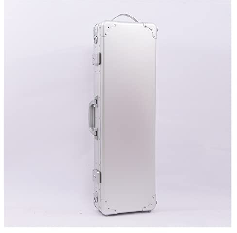 Neuer 3/4-4/4 Geigenkasten Aus Aluminium-Magnesium-Legierung, Quadratischer Geigenkasten Mit Superhoher Härte Volle Größe Violinkoffer (Color : 04)