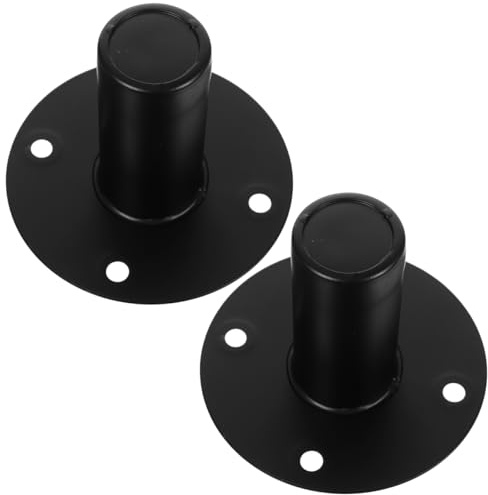 Hemobllo Supporto Per Altoparlante in Lega Di Alluminio 10.5X4 Pollici Base Rotonda Staffa Per Casse Audio Stabile Per Eventi E Palchi Accessorio Audio