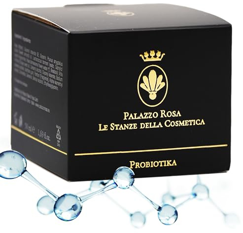 Palazzo Rosa Probiotika Anti-Falten-Gesichtscreme Feuchtigkeitsspendende Gesichtscreme für Damen und Herren mit aktiven Probiotika für komplette Zellerneuerung - Aufpolsternd, ideal für alle Hauttypen