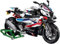 Pasyru Technik Motorrad für BMW S1000RR, 912 Teile Technik Rennen Motorrad Bausteine Bauset, MOC Klemmbausteine Supermotorrad Modell für Jugendliche Erwachsene (672004)