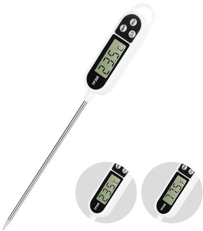 Termómetro Cocina de Lectura Instantánea, Termómetro Digital con sonda larga, Termómetro de cocina para cocinar, hornear y asar