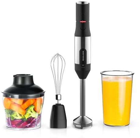 CoolHome Powerblend M1 stavmixer – 1 200 watt stavmixer – svart