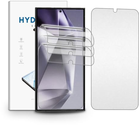 nvskvd Hydrogel Folie Matt für Samsung Galaxy S24 Ultra, 3 Stück TPU Schutzfolie Entspiegelte Flexible Displayschutzfolie Display Blendschutz, Anti-Fingerabdruck