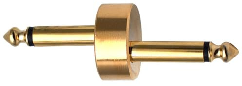 Metall Effektpedal Koppler 6, 35 6, 5 Adapter für Gitarrenpedalboard | Goldfarben, Einfache Montage, für Gitarrenspieler, Mehrzweck Verbindung für Effektgeräte
