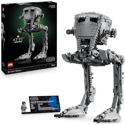 LEGO Star Wars AT-ST Kampfläufer - Bauset für Erwachsene - UCS Modell zum Ausstellen mit Minifigur & Informationstafel - Sammlerstück & Geschenk für Fans - 75417