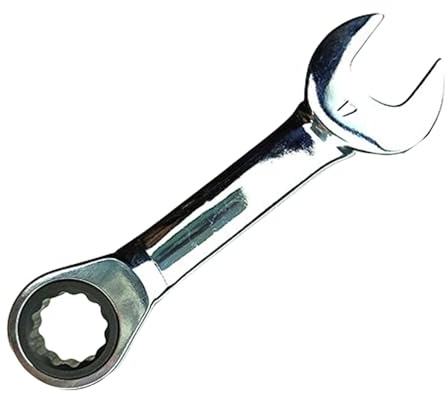 KACCDE Llave de carraca de 8 a 18 mm, mango corto, llave combinada, llave de apertura rápida, herramienta de reparación manual