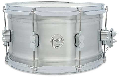 Pacific Drums Concept Series Metal Snare, 14 x 8, gebürstetes Aluminium, 1,2 mm, matt