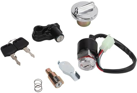 Juego Cerradura Encendido, Kit Tapa Gas, Cerradura Casco, Repuesto 2 Llaves Para Dax Para Skyteam 50cc 125cc Interruptor Encendido Motocicleta