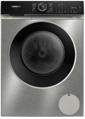 Siemens, Lavadora Libre instalación 10kg, Acero antihuellas, WG56H2AXES | VarioSpeed para acortar el lavado y vapor para reducir arrugas. Optimiza el detergente con su autodosificación. Control móvil