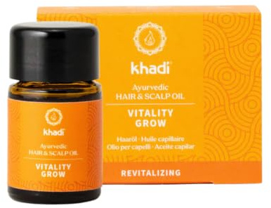 khadi Vitality Grow Rosmarin-Haaröl Reisegröße für Haarwachstum, 10 ml